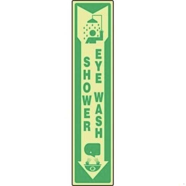 Accuform LUMIGLOW SAFETY SIGN SHOWER MLFS524GF MLFS524GF - main